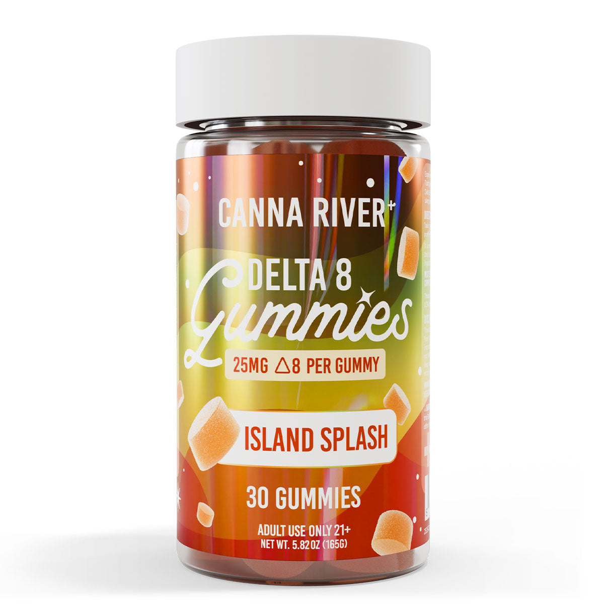 Canna River Delta 8 Gummies 25mg 30 Count - Island Splash