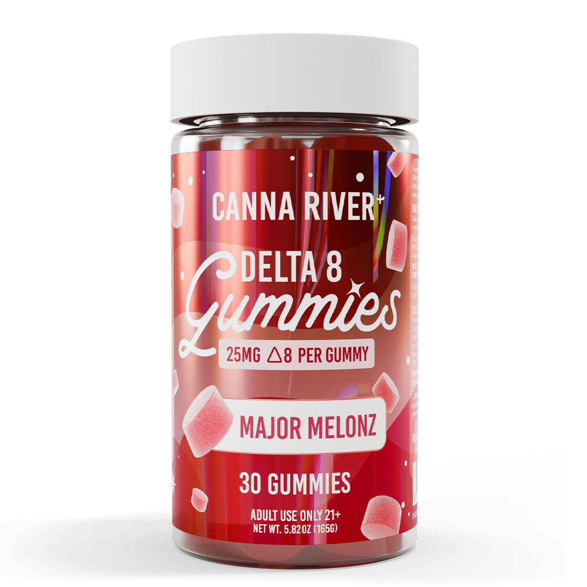 Canna River Delta 8 Gummies 25mg 30 Count - Major Melonz