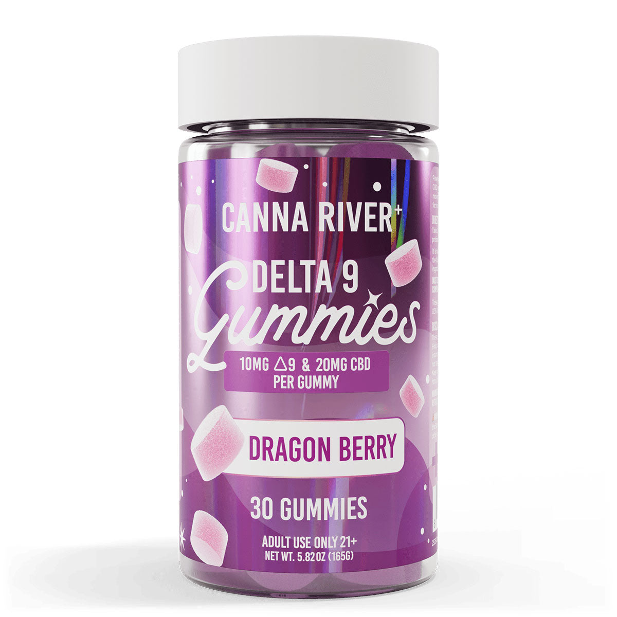 Canna River Delta 9 Gummies 10mg 30 Count - Dragon Berry