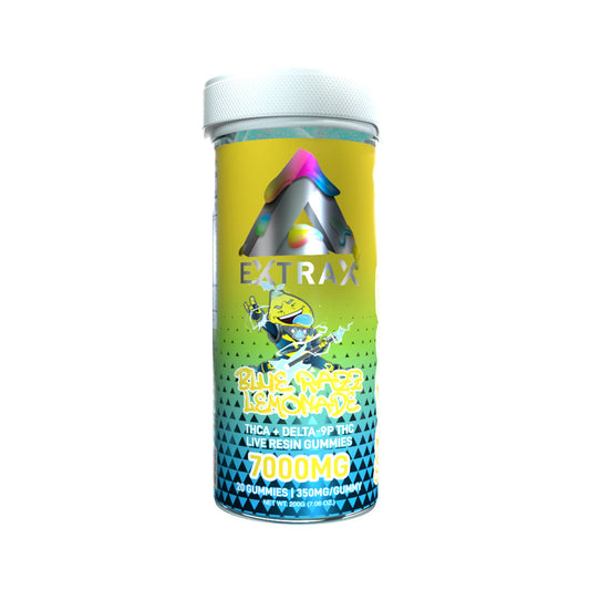 Delta Extrax Adios THCa 7000mg Gummies - Blue Razz Lemonade