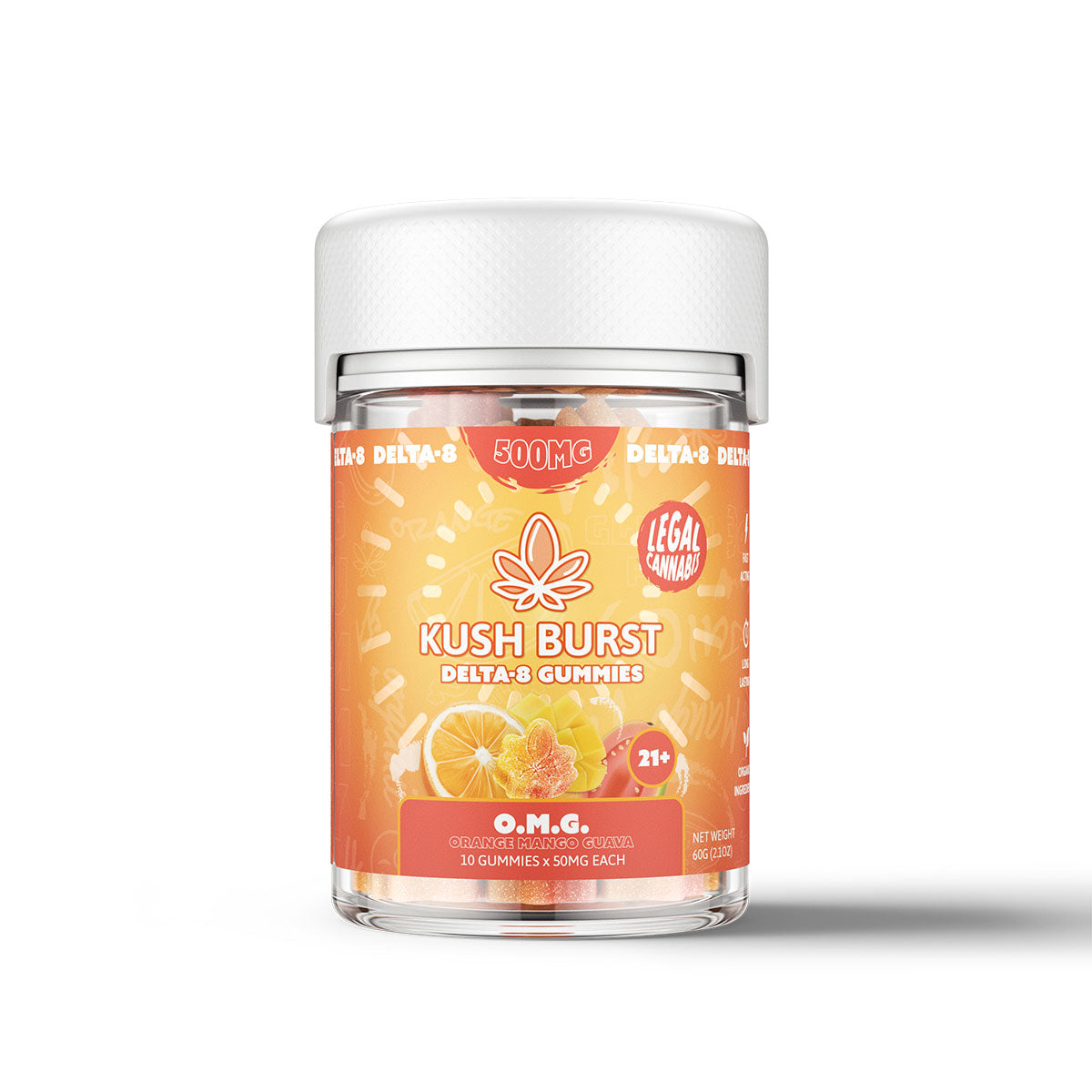 Kush Burst Delta 8 Gummies - OMG 500mg