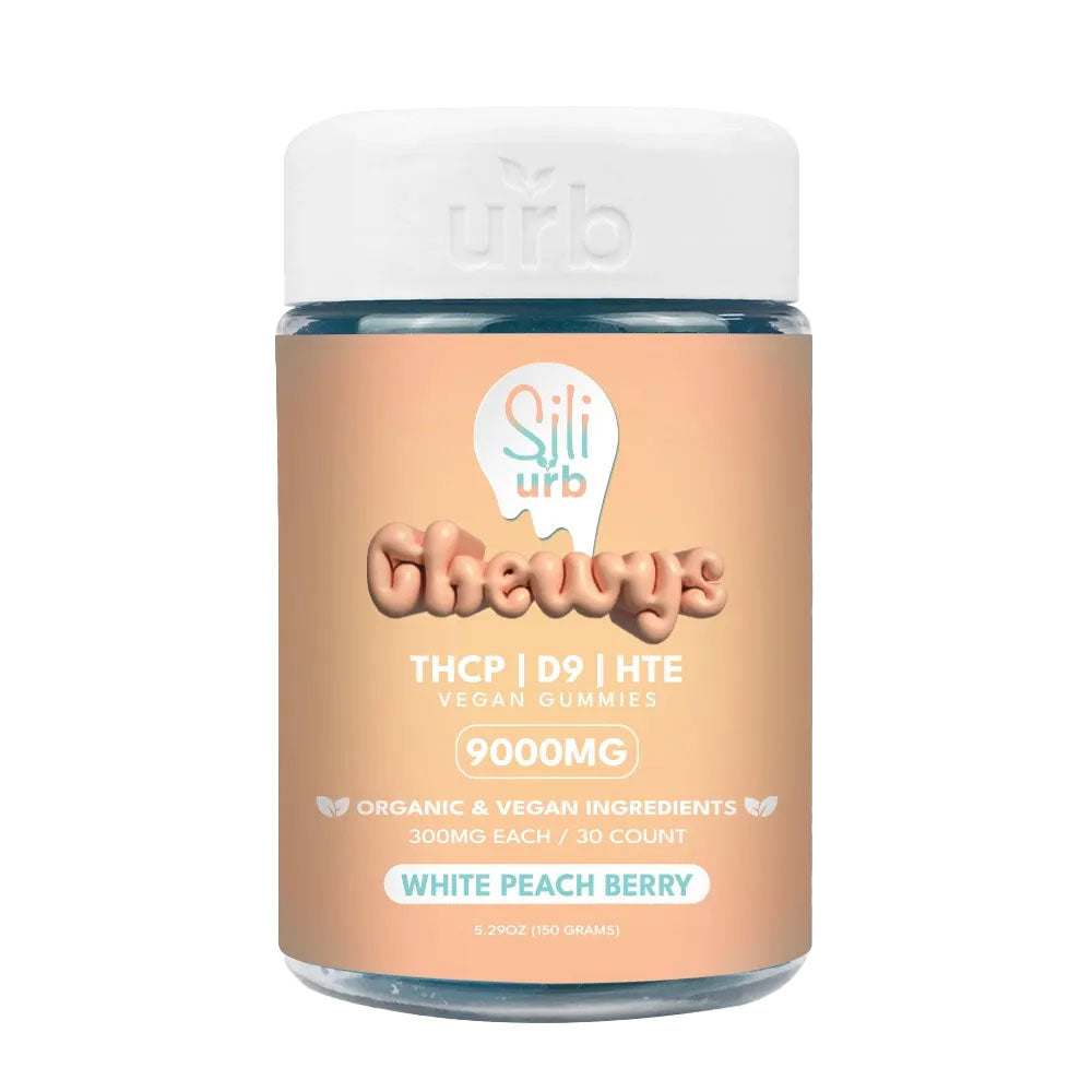 Sili x Urb THC-P Delta 9 HTE Gummies 9000MG White Peach Berry