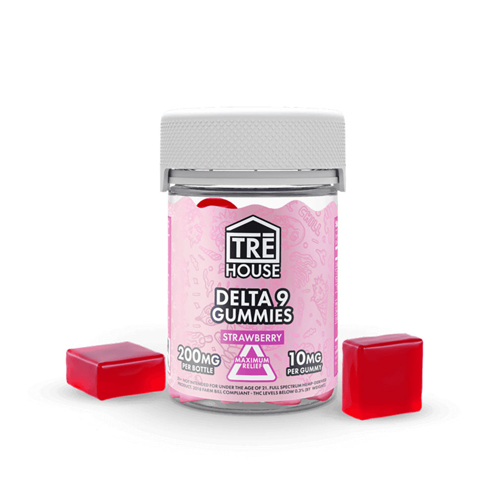 TRE House Delta 9 Gummies 10mg 20 Count - Strawberry
