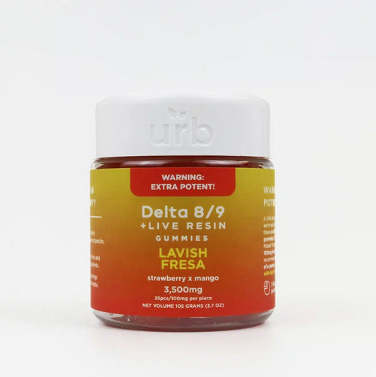 Urb D8/D9 THC Gummies 3500mg - Lavish Fresa
