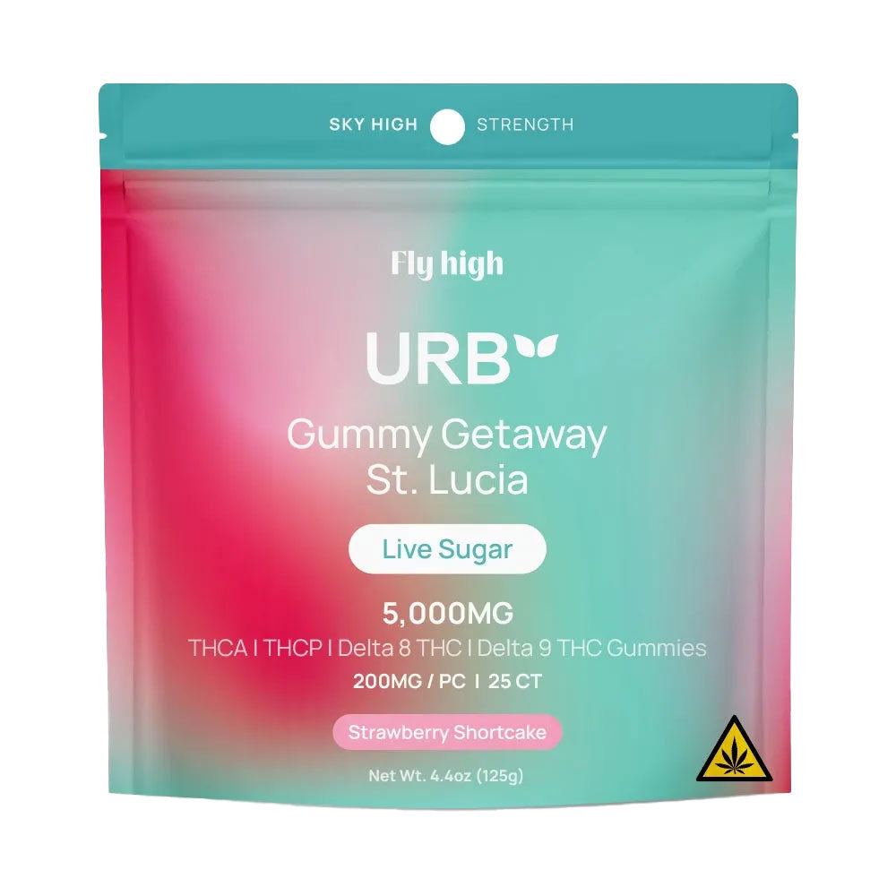 Urb Live Sugar Gummies 5000mg - Strawberry Shortcake