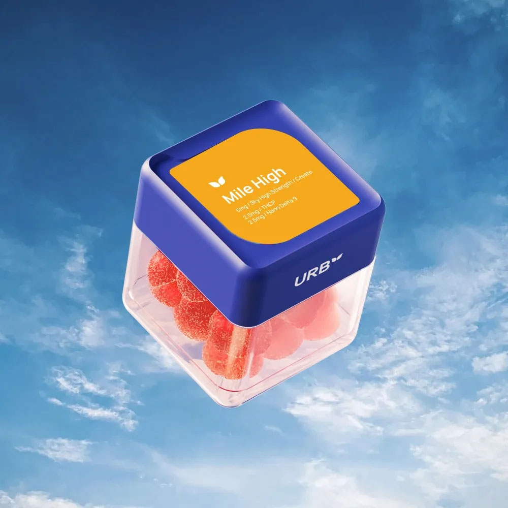 Urb Mile High Skybites Create THCP/D9 50mg - Strawberry Lemon