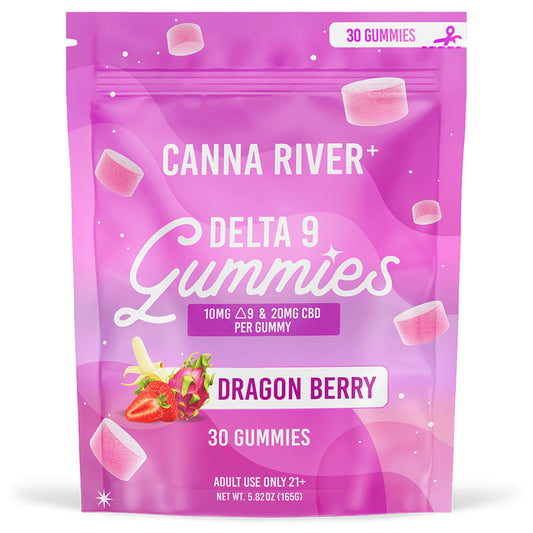 Canna River Delta 9 Gummies 10mg 30 Count - Dragon Berry