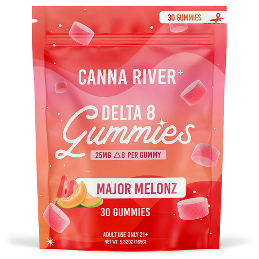 Canna River Delta 8 Gummies 25mg 30 Count - Major Melonz