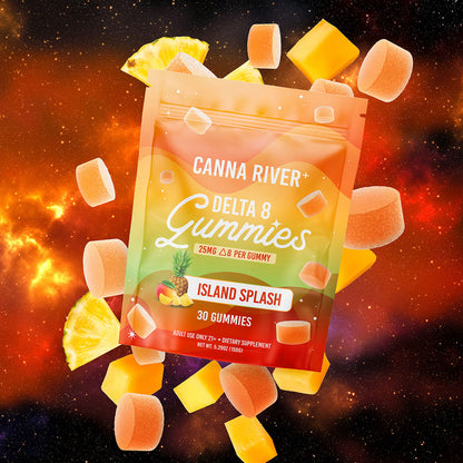 Canna River Delta 8 Gummies 25mg 30 Count - Island Splash