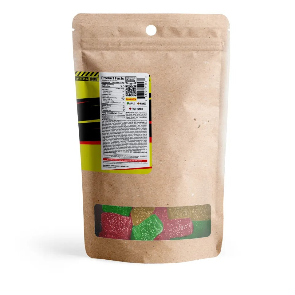 Chill Extreme 100mg Delta 8 THC Gummies - Fruity Blend