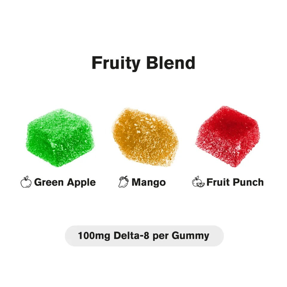Chill Extreme 100mg Delta 8 THC Gummies - Fruity Blend