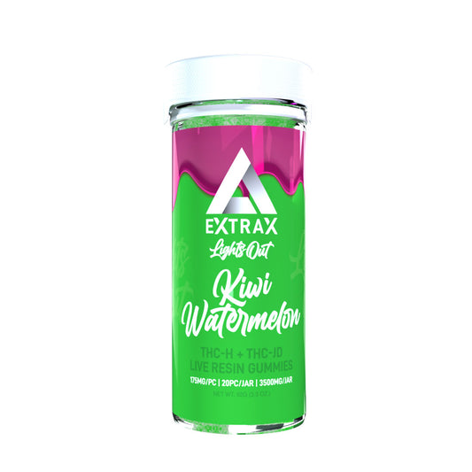 Delta Extrax Lights Out Gummies 3500mg - Kiwi Watermelon