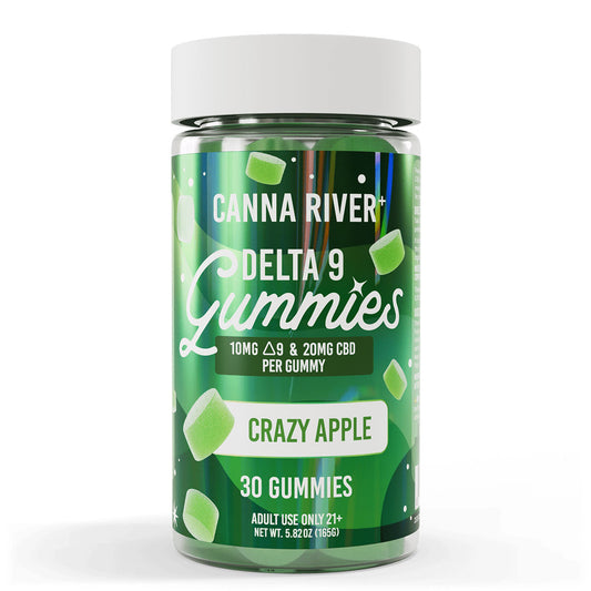 Canna River Delta 9 Gummies 10mg 30 Count - Crazy Apple