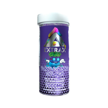 Delta Extrax Adios THCa 7000mg Gummies - Purple Berry Splash