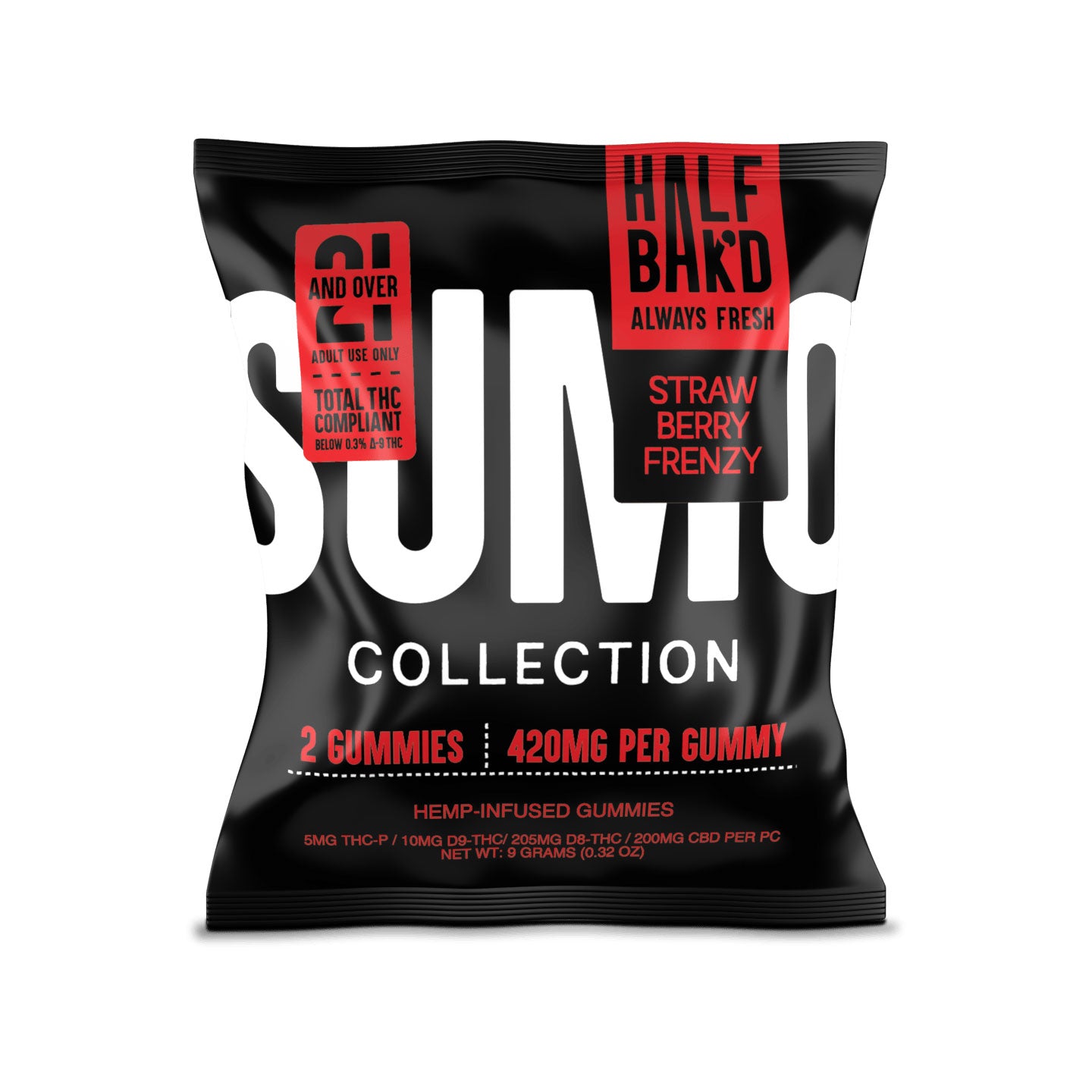 HALF BAK’D Sumo Gummies - Strawberry Frenzy