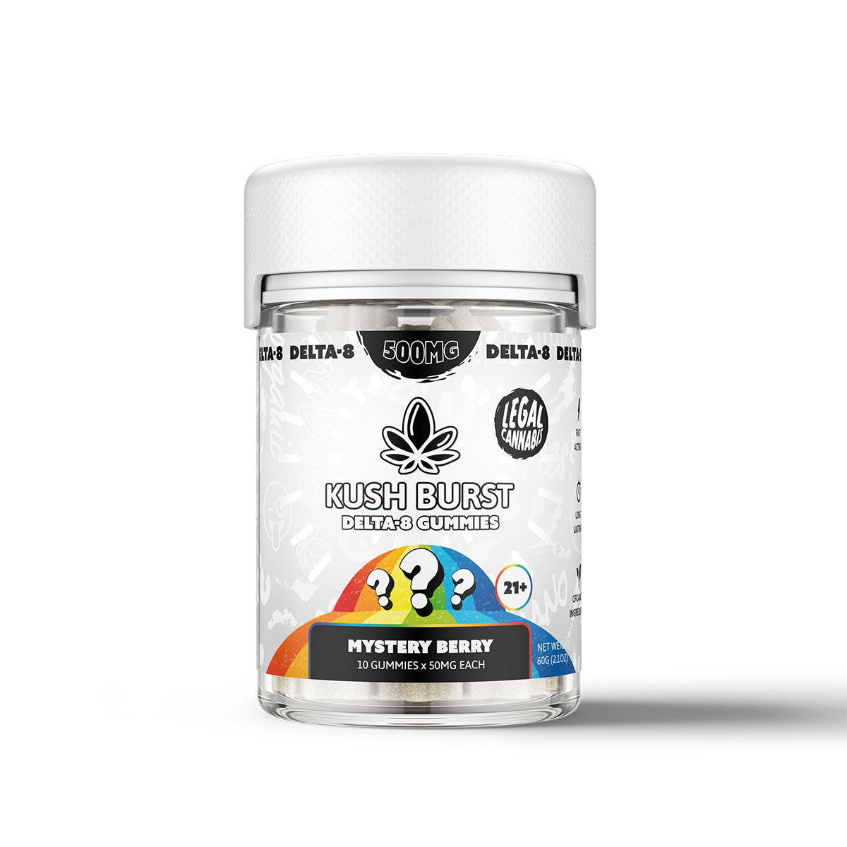Kush Burst Delta 8 Gummies - Mystery Berry 500mg