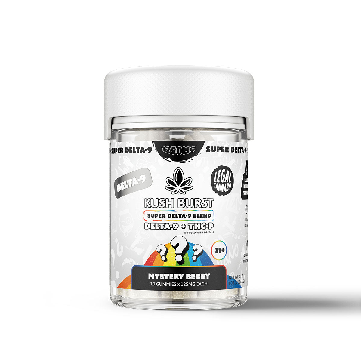 Kush Burst Super Delta 9 Blend Gummies - Mystery Berry 1250mg
