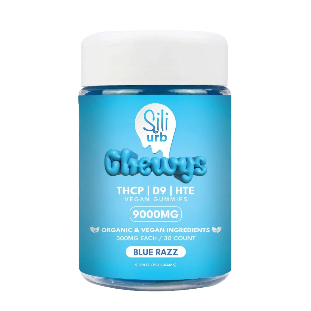 Sili x Urb THC-P Delta 9 HTE Gummies 9000MG Blue Razz