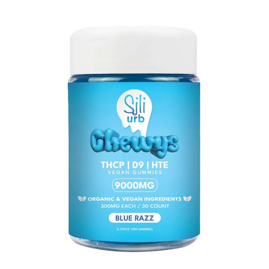 Sili x Urb THC-P Delta 9 HTE Gummies 9000MG Blue Razz