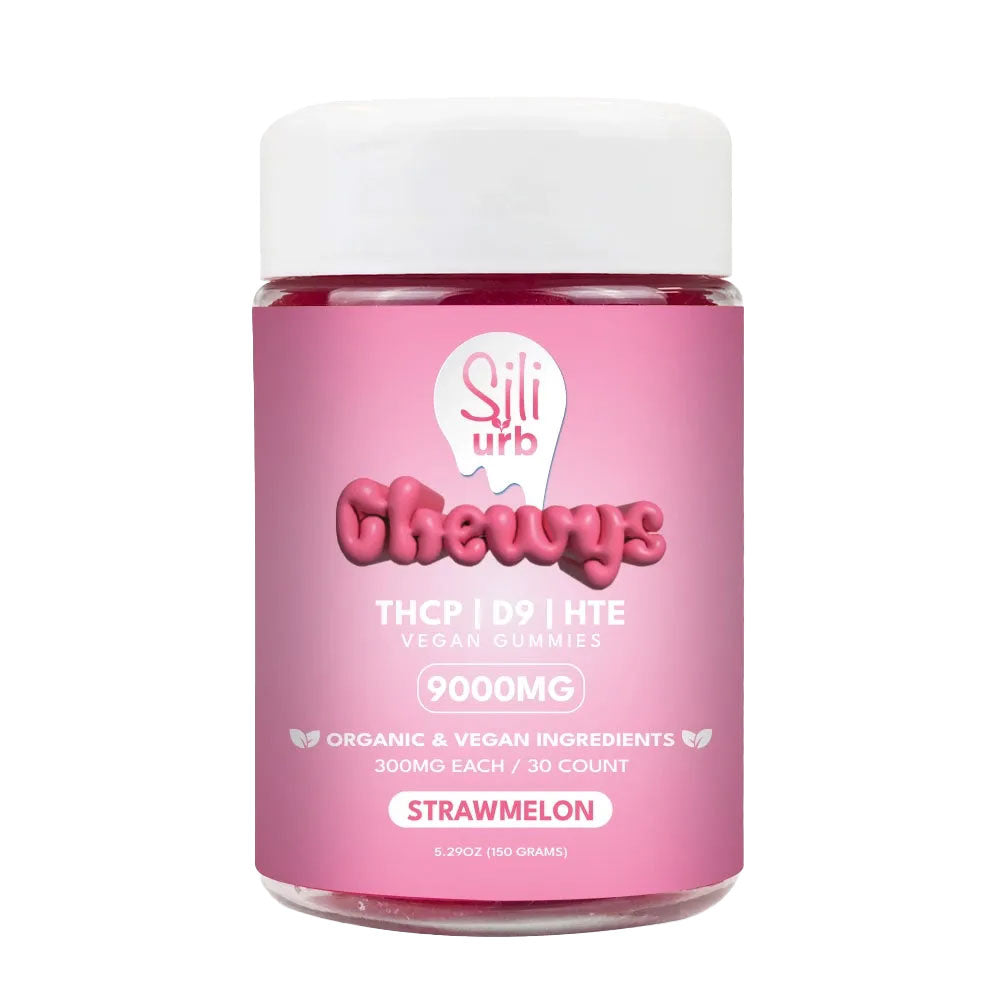 Sili x Urb THC-P Delta 9 HTE Gummies 9000MG Strawmelon
