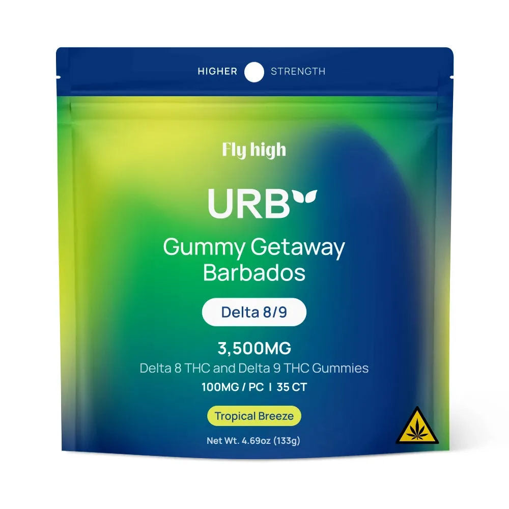 Urb D8/D9 THC Gummies 3500MG - Topical Breeze