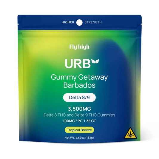 Urb D8/D9 THC Gummies 3500MG - Topical Breeze