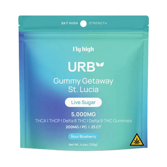 Urb Live Sugar Gummies 5000mg - Sour Blueberry